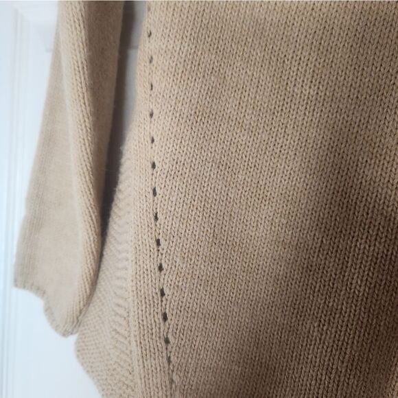 Bianca B Women's Sweater Cream Pullover Knit Made In Italy Wool Blend Size MED - Picture 8 of 10